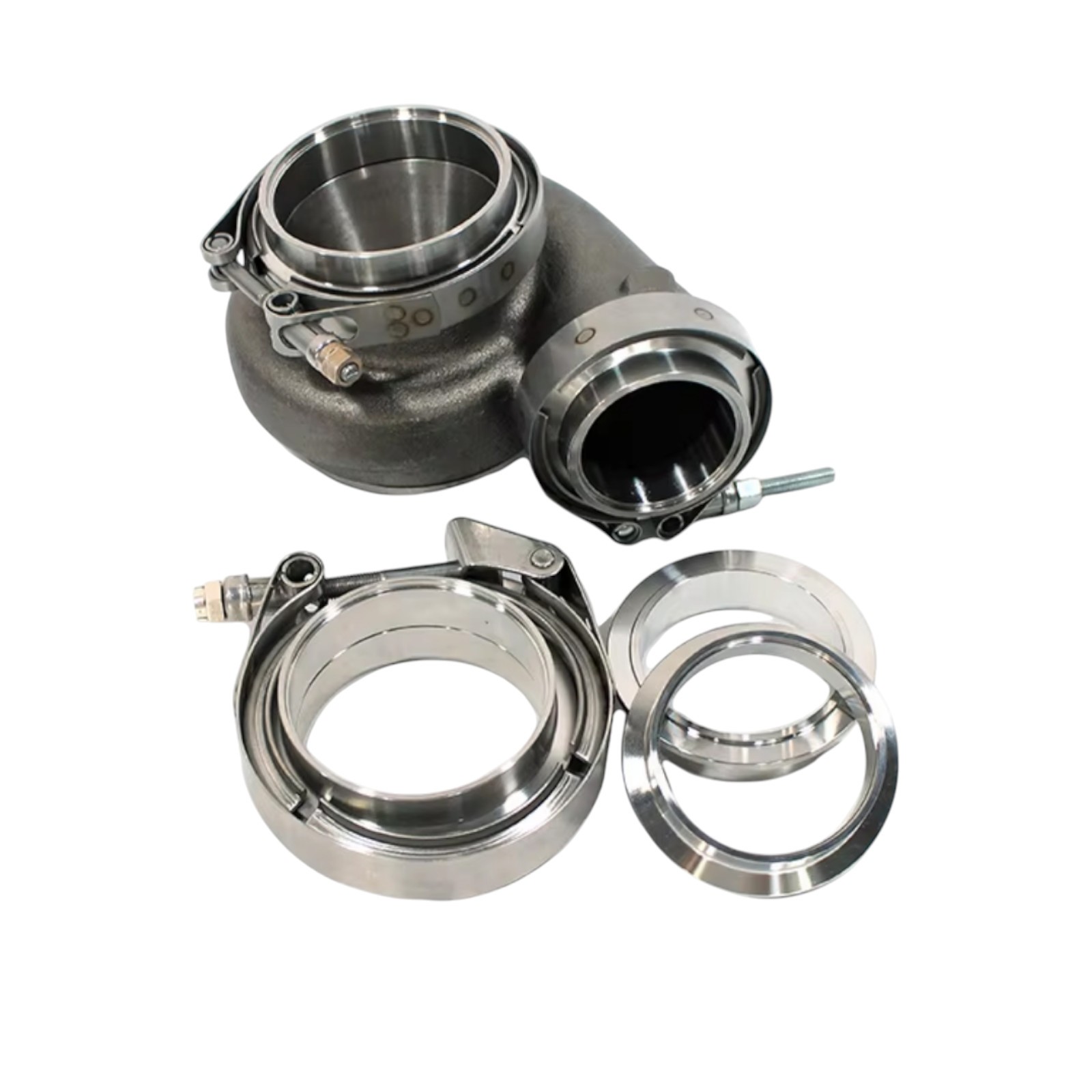 V-Band Schelle 50,8mm 2 Zoll Edelstahl mit Schnellverschluss Set