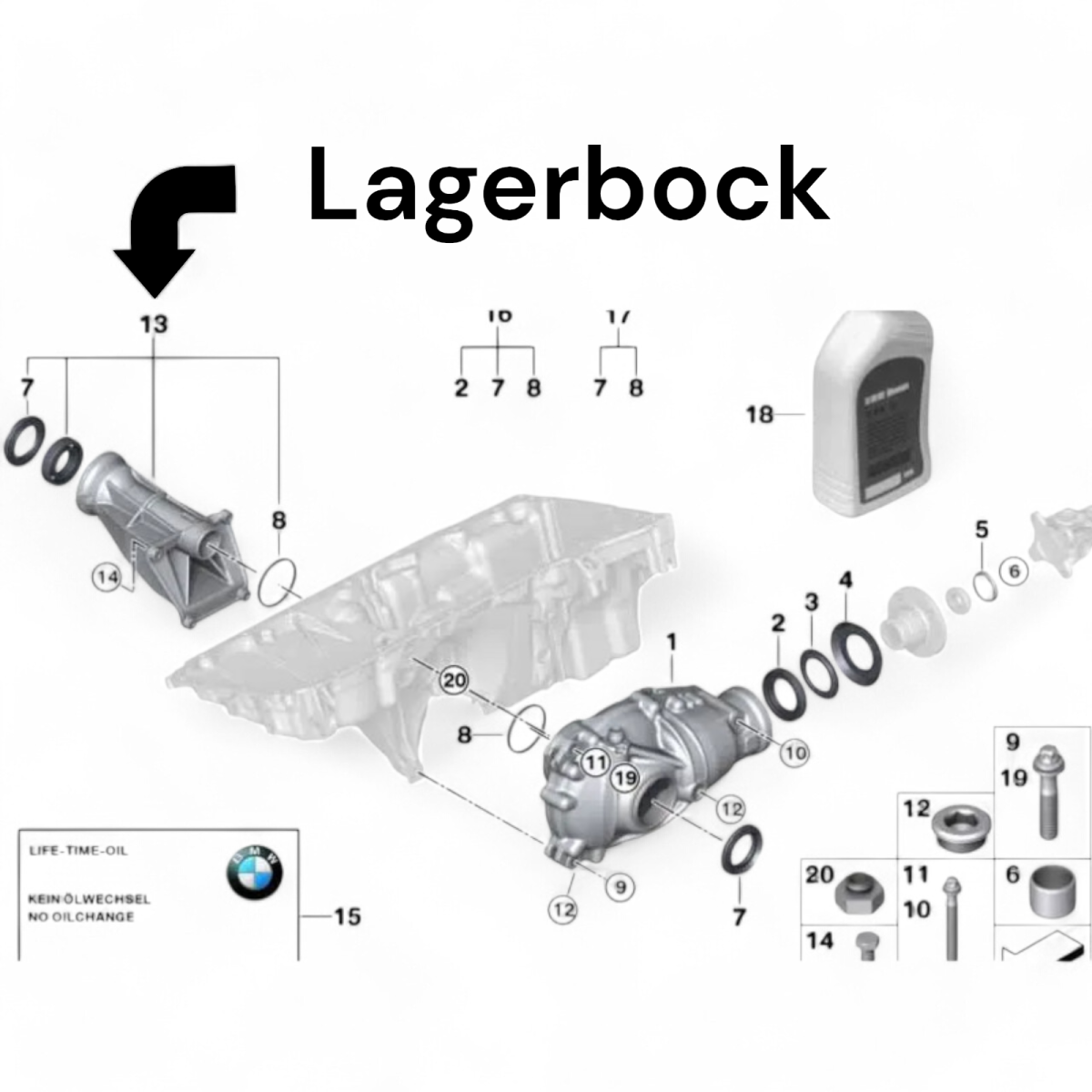 BMW Lagerbock 31 50 7 578 652 OE Teilenummer