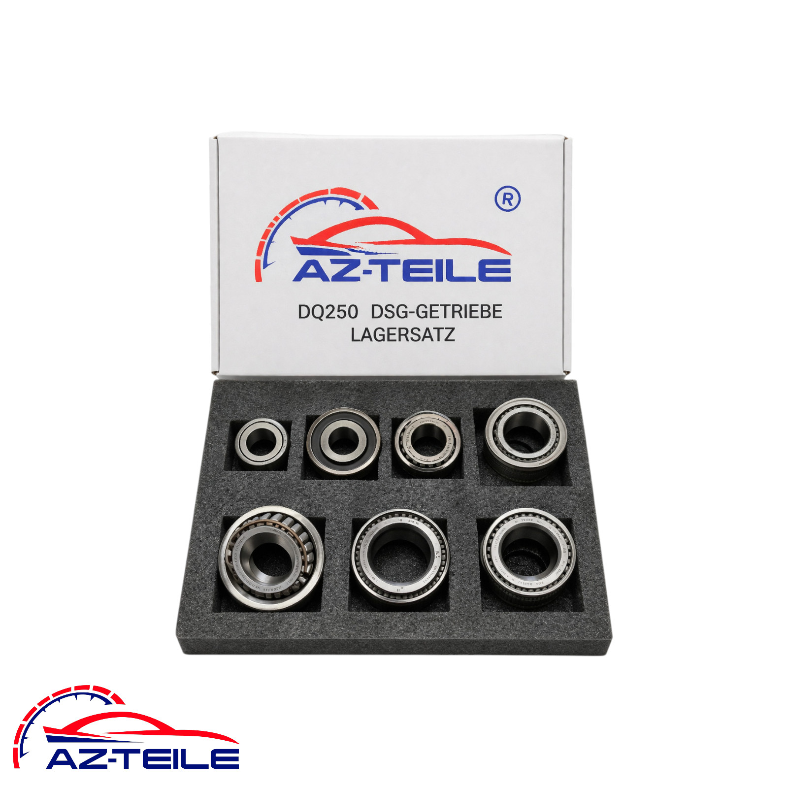 AZ-Teile® Lagersatz für Getriebewellen und Lagerstellen DSG 6-Gang DQ250 / 02E passend für VW Audi Seat Skoda