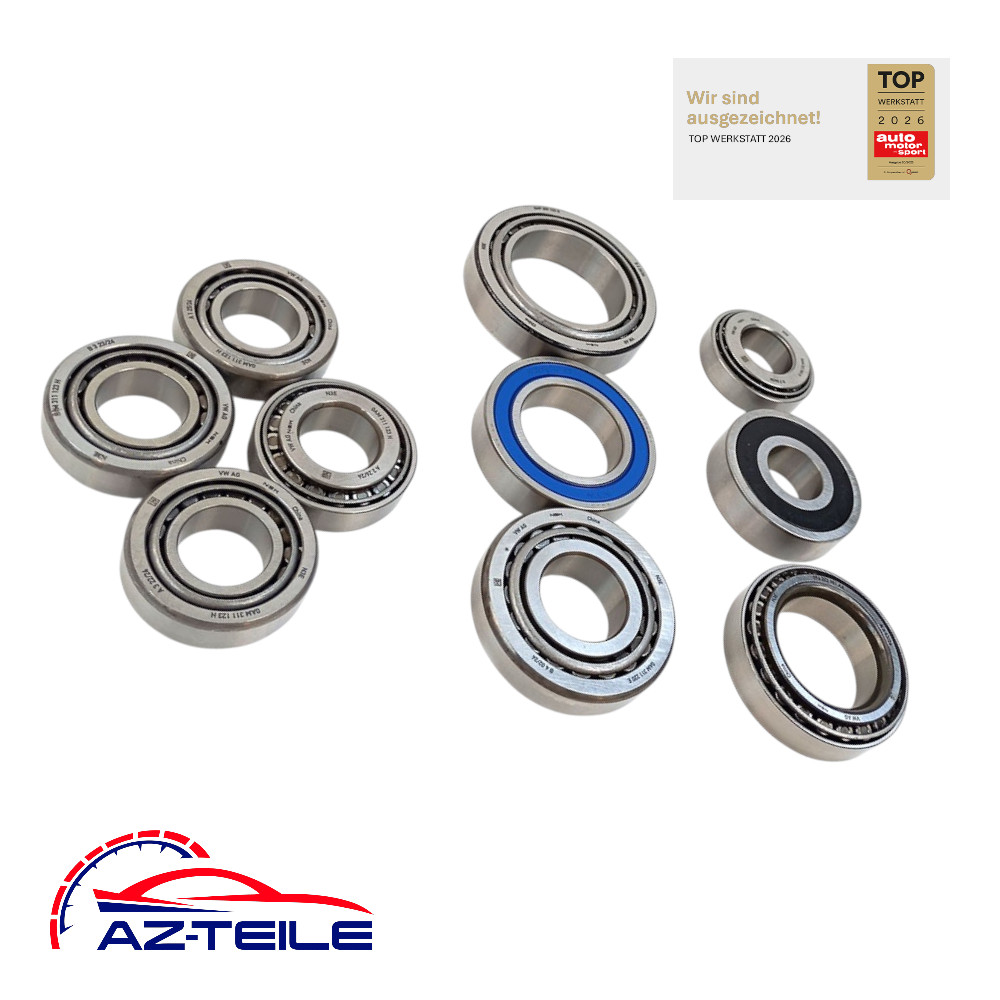 AZ-Teile® Lagersatz für Getriebewellen und Lagerstellen DSG 7-Gang DQ200 (0AM, 0CW) passend für VW Audi Seat Skoda