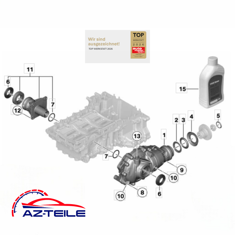 BMW Vorderachsgetriebe 2,47 für BMW F07 F01 F31 F30 F11 F10 330dX 530dX