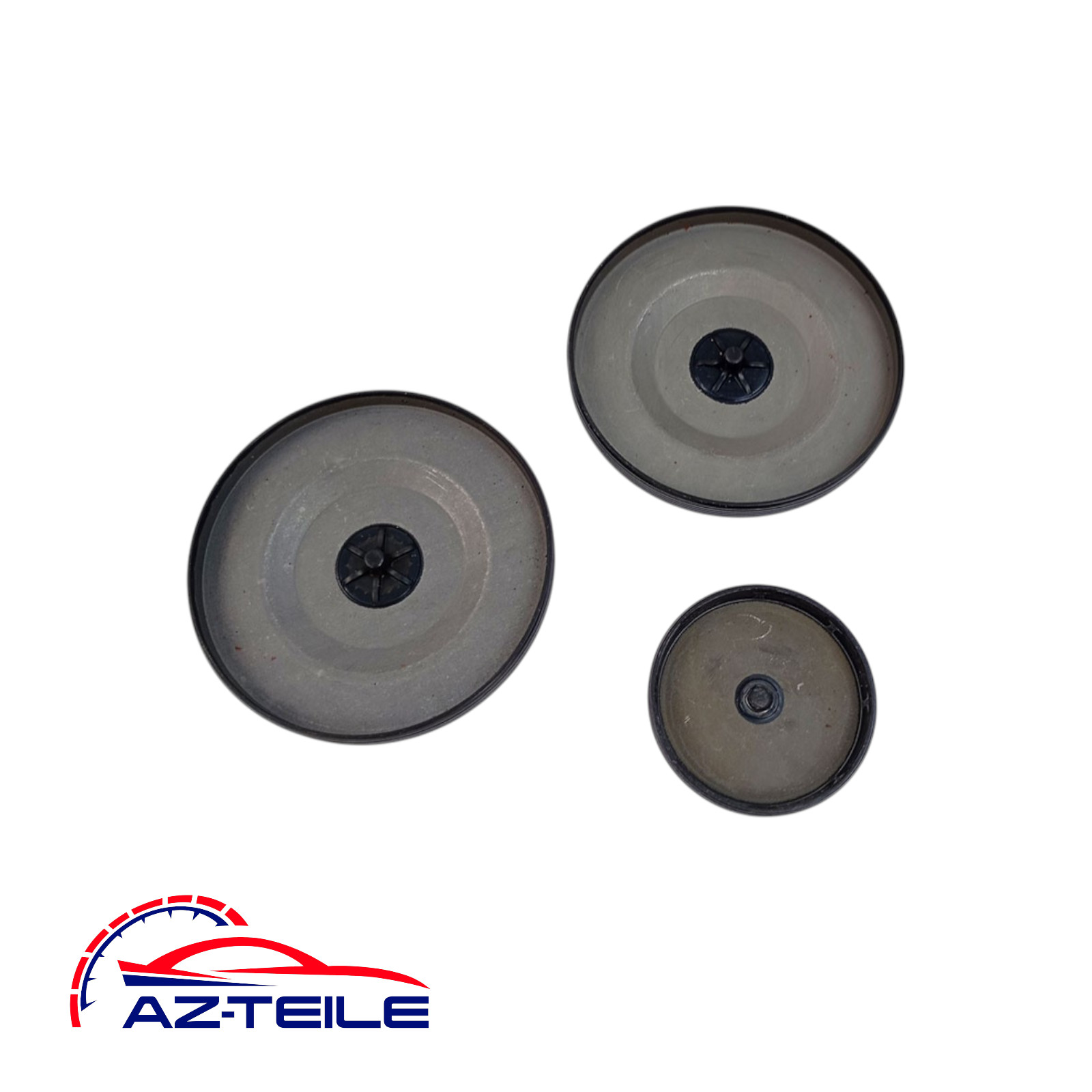 AZ-Teile® Verschlussdeckel-Set Getriebegehäuse (3-teilig) DSG 7-Gang DQ380, DQ381 (0GC) passend für VW Audi Seat Skoda