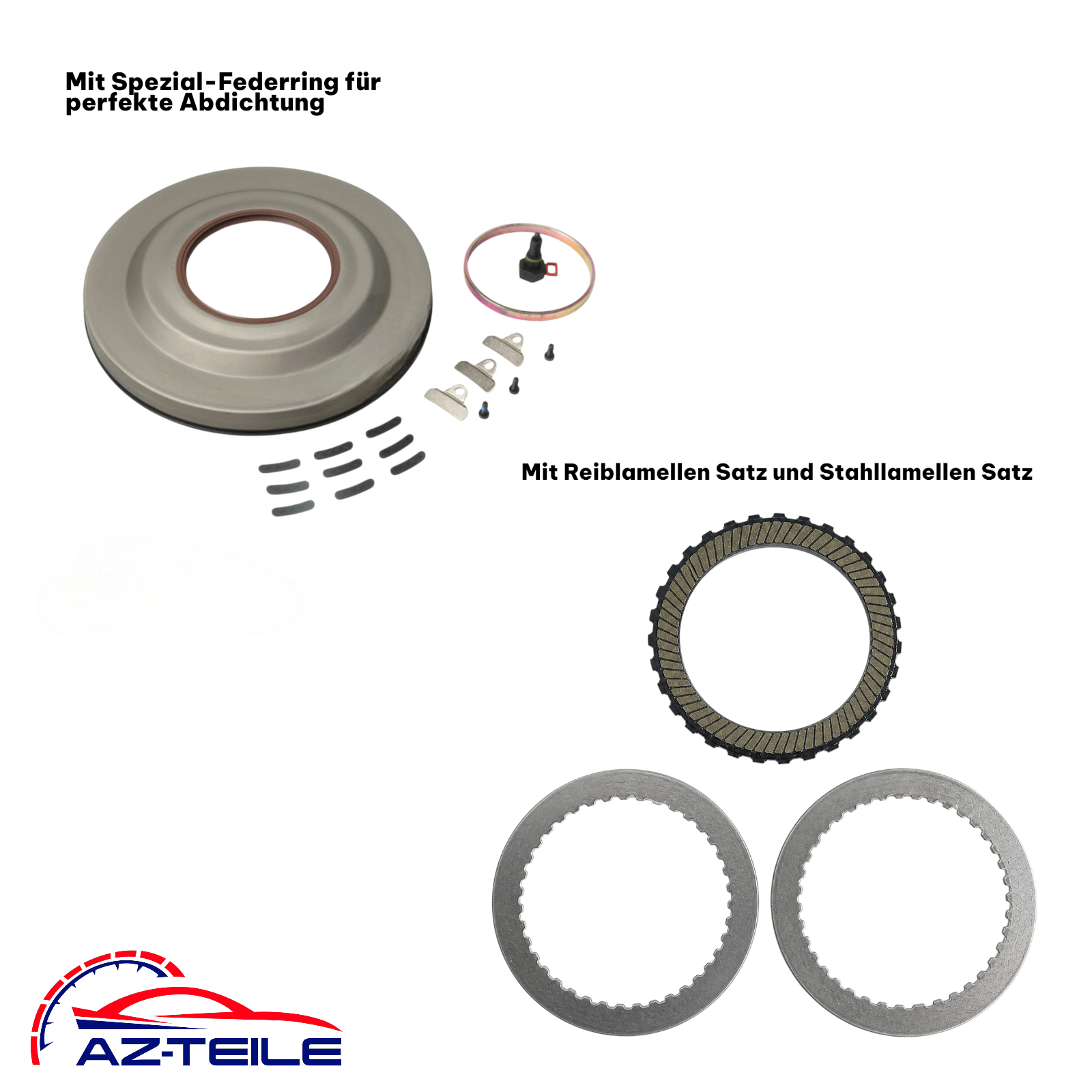 MPS6 6DCT450 Kupplung Reiblamellen Satz + Kupplungsdeckel Set Ford Volvo