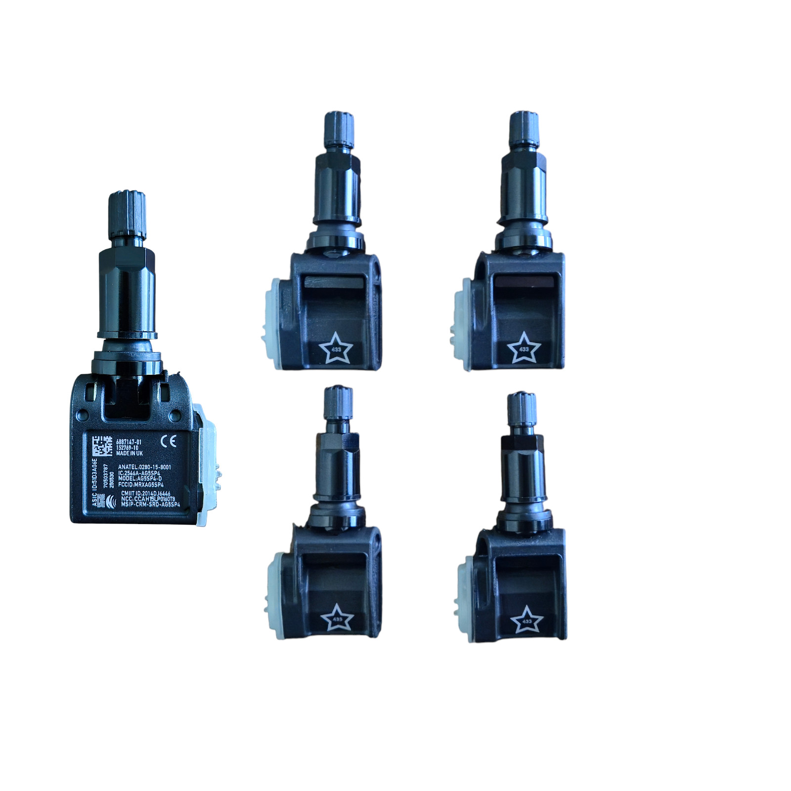 AZ-Teile® RDKS Sensoren Schwarz 4er Set passend für BMW 36106887147