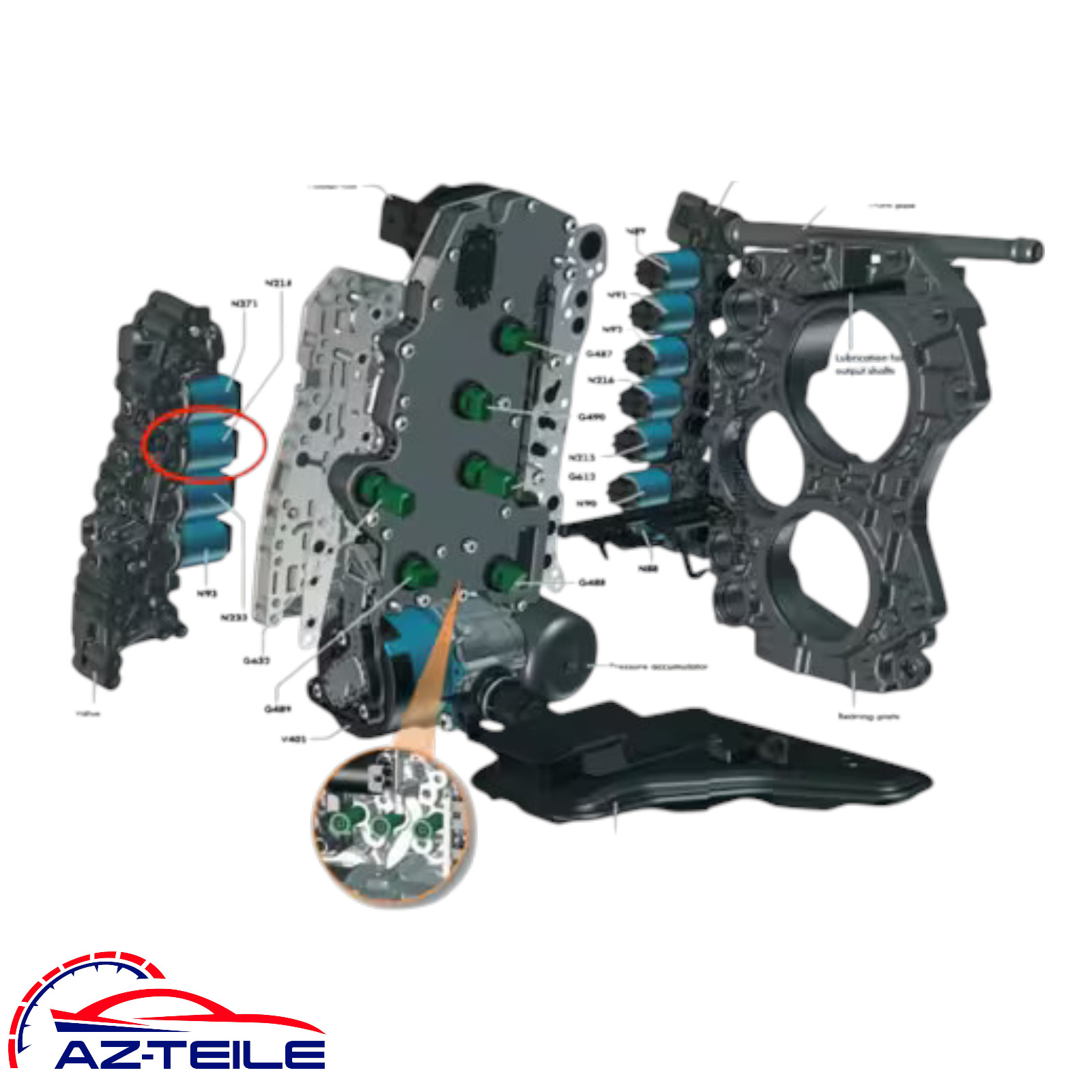 DSG DQ400E 0DD Reparatursatz P288400 Mechatronik Pro Kit N218