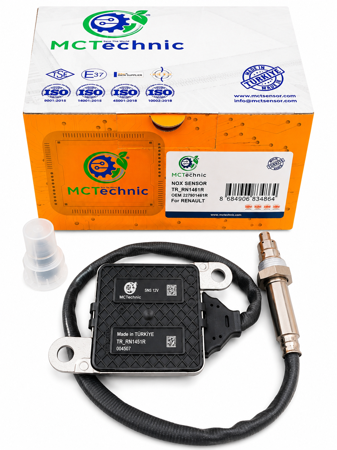NOx Sensor 227901461R für Renault Dacia Nissan 1.5 dCi AdBlue SCR Stickoxidsensor