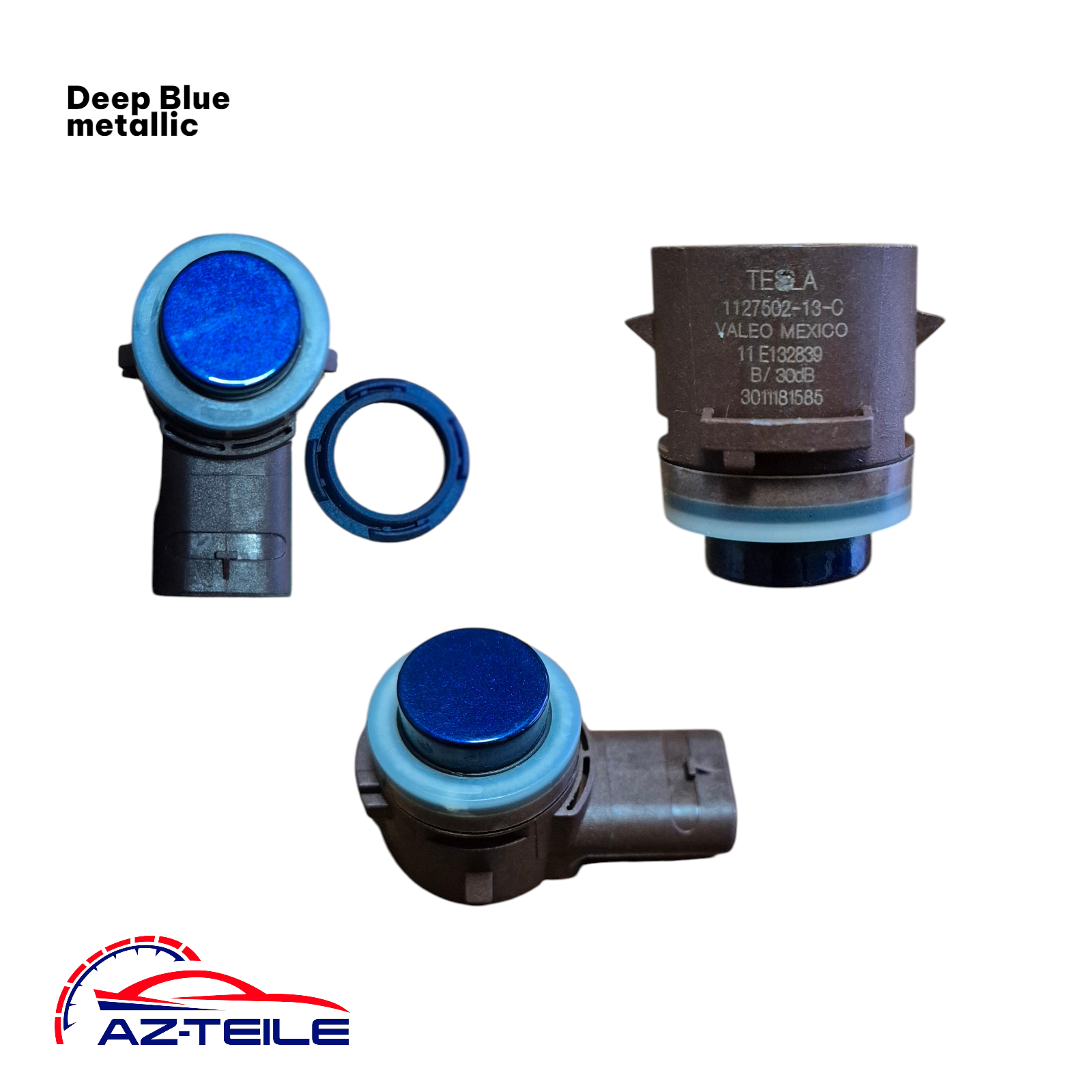 AZ-Teile® PDC Parksensor passend für Tesla Model 3 1127502-13-C Deep Blue Metallic vorne