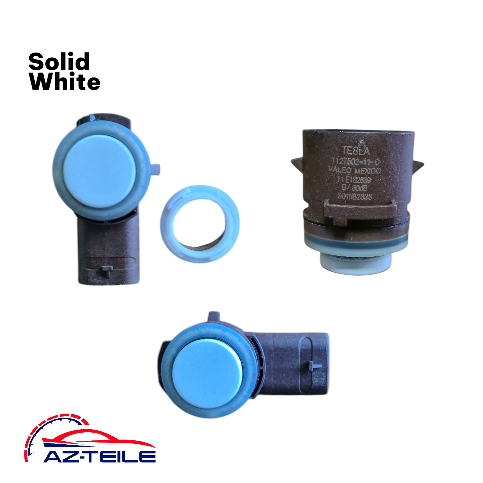 AZ-Teile® PDC Parksensor passend für Tesla Model 3 1127502-11-C Solid White vorne